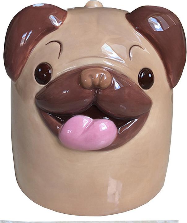 Produktbild Puckator Mopps der Mops Hund Umgedrehter Becher aus Dolomit-Keramik (590 ml)
