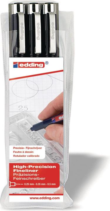 Immagine prodotto Edding Profipen 1800 (Nero, 3 x)