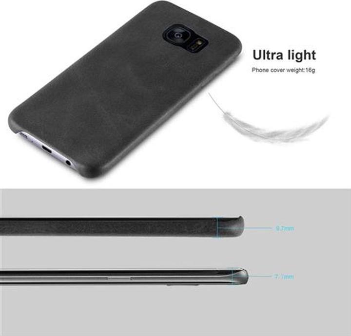 Image du produit Cadorabo Couverture rigide en similicuir avec structure (Samsung Galaxy S7 Edge)