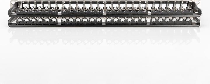 Produktbild Digitus Patch Panel Gehaeuse 1HE fuer Keystone Module 48-Port 48,3cm 19Zoll schwarz RAL 9005