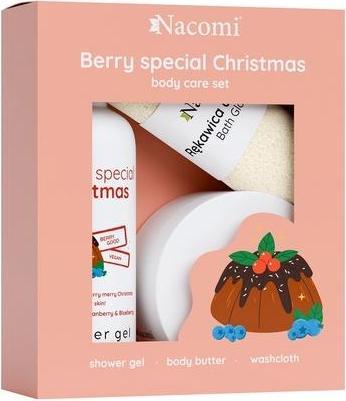 Produktbild Nacomi Nacomiset Cranberry Beeren Körperpflegeset - 300ml Duschgel, 100ml Körperbutter, Badehandschuh (Körperpflegeset)