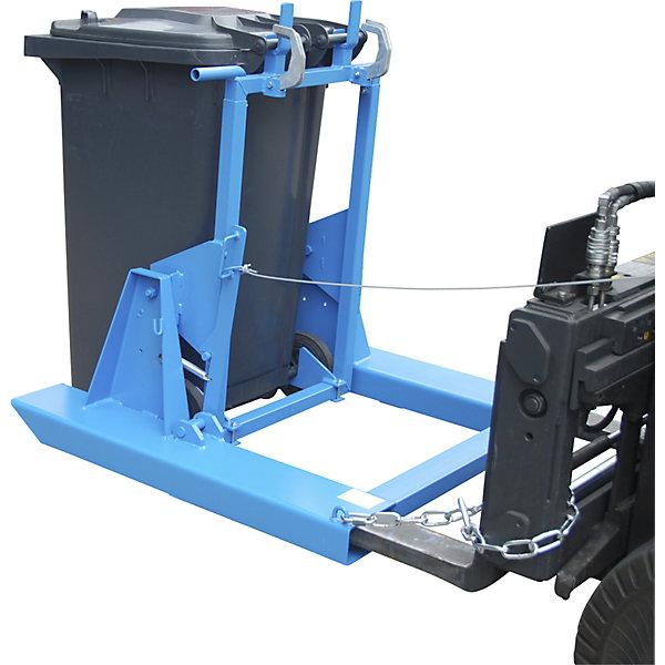 Image du produit eurokraft pro Basculeur de poubelles, pour poubelles de 240 litres, bleu clair. (240 l)