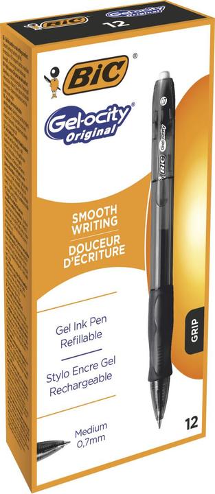 Actual product image Bic Gel pen Gel-Ocity 0.7 mm, black, pack of 12 600659 (Black, 12 x)
