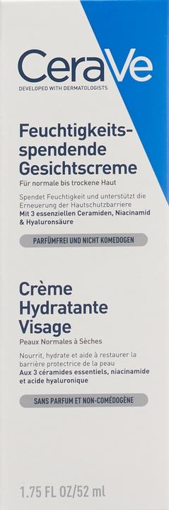 Productafbeelding CeraVe Hydraterende Gezichtscrème (52 ml, 24h crème)
