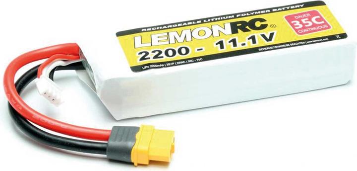 Pichler LEMONRC XT 2200 - 11.1V (35C) Lipo Battery (11.10 V, 2200 mAh)