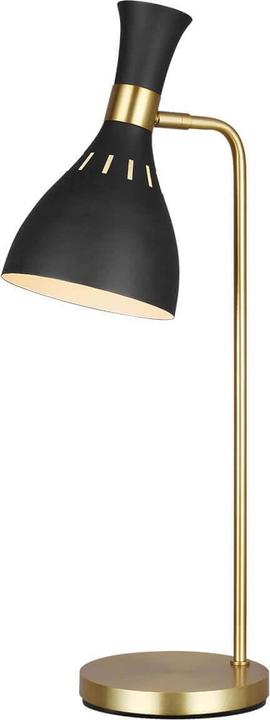 Produktbild Elstead Lighting Joan Tischleuchte E27 Mitternachtsschwarz, brüniertes Messing (E27)