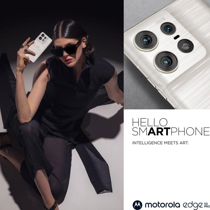 Immagine prodotto Motorola Edge 50 Pro (512 GB, Perla di luna, 6.67", Doppia SIM, 50 Mpx, 5G)