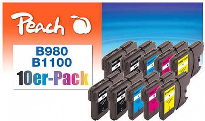 Produktbild Peach Tinte Brother Nr. LC-980/1100 4x BK, je 2x C,M,Y (M, C, Y)