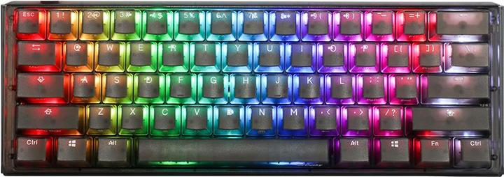 Actual product image Ducky One 3 Aura Black Mini Gaming Keyboard, RGB LED - Kailh Jellyfish Y (US) (Eng. Int., Cable)