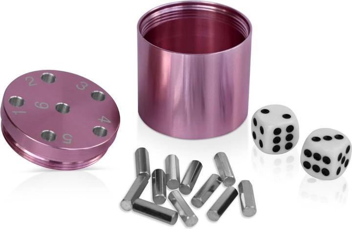 Bestsaller 3003 - SUPER SIX Premium Aluminium rose-gold, 36 game sticks & 2 dice (German)