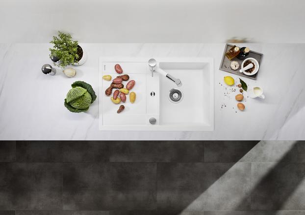 Actual product image Blanco Metra 45 S Compact (Fitted sink with draining board, 50 cm, 68 cm)
