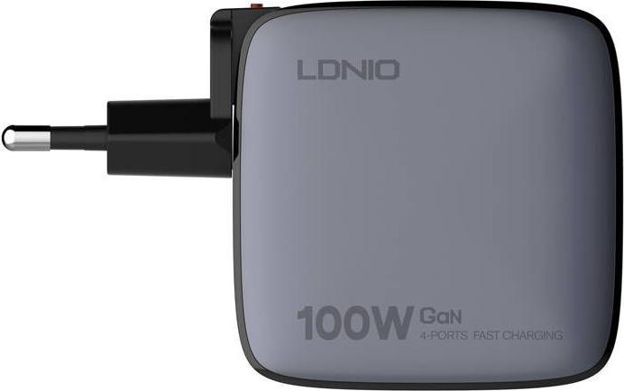 Produktbild Ldnio Q408 100W USB-A + 3x USB-C mains charger (black) (100 W)