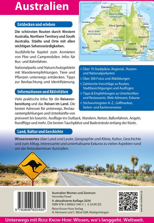 Produktbild Reiseführer Australien - Westen und Zentrum (Deutsch, Veronika Pavel, 2023)