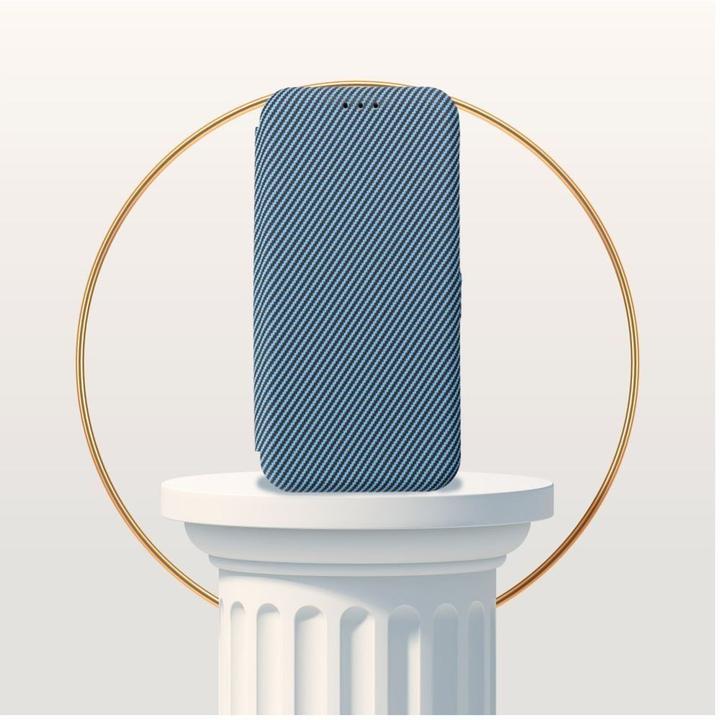 Image du produit OEM Back panel cover FOLIO Side Magnet book case for XIAOMI REDMI A3 blue (Xiaomi Redmi A3)