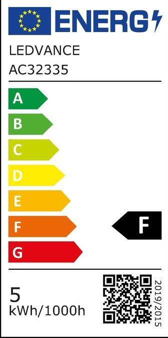 Energie-Label Osram Led Retrofit Classic P (E14, 40 W, 470 lm, 1 x, F)