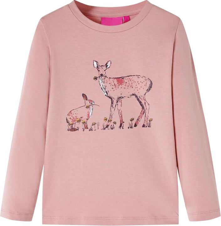 Produktbild VidaXL Kinder-Langarmshirt Rosa 128,Material: 95 % Baumwolle. 5 (128)
