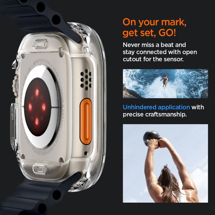Produktbild Spigen Ultra Hybrid Apple Watch Ultra 49mm przezroczysty/crystal clear ACS05459