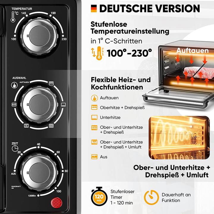 Produktbild Stillstern Minibackofen mit Umluft