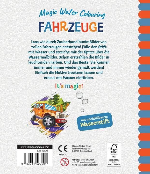 Produktbild Magic Water Colouring - Fahrzeuge