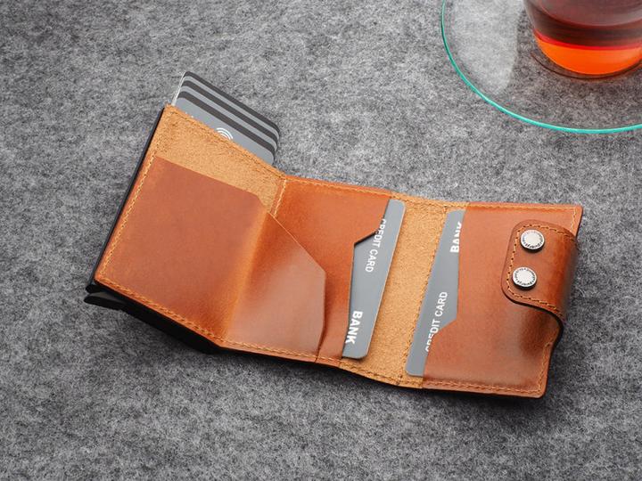 Actual product image Pularys Wallet DOPPIO credit card holder