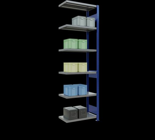 Actual product image Schulte Lagertechnik MULTIplus250 boltless add-on bay system with length bolts