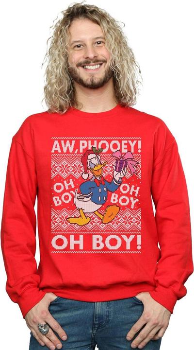 Immagine prodotto Disney Donald Duck Christmas Fair Isle Felpa Uomo (3XL)