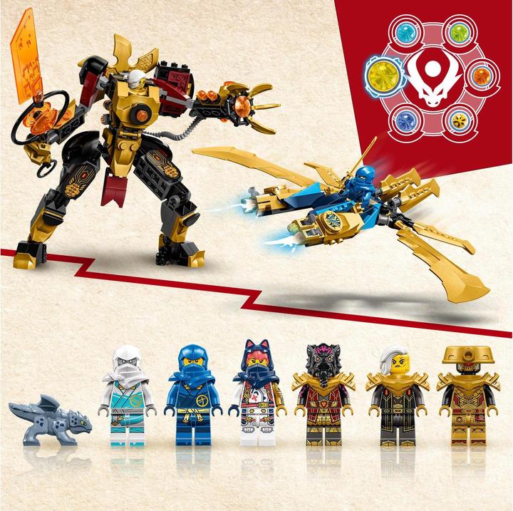Actual product image LEGO Imperial Mech Duel against the Elemental Dragon (71796, LEGO Ninjago)