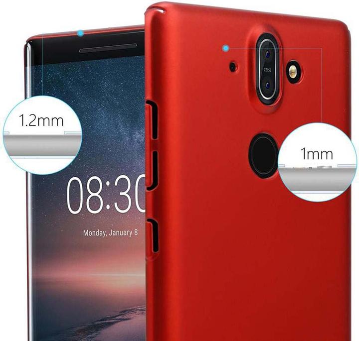 Actual product image Cadorabo Hard Cover Matt Metal Cover (Nokia 8 Sirocco)