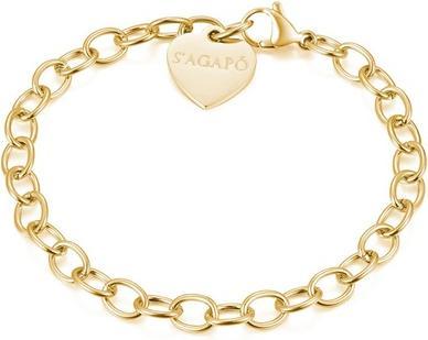 Immagine prodotto Sagapo S'Agapo Happy Shac32 Gold Plated Charm Bracelet