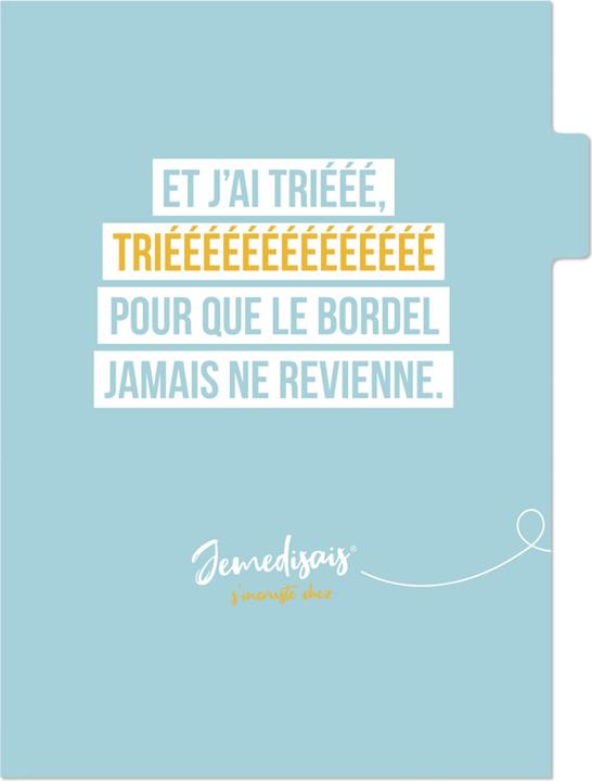 Image du produit Clairefontaine Jemedisais, Set de 3 pochettes à onglets 22x31 cm, assortis. - A motifs (22 x 31 cm, 240 x)