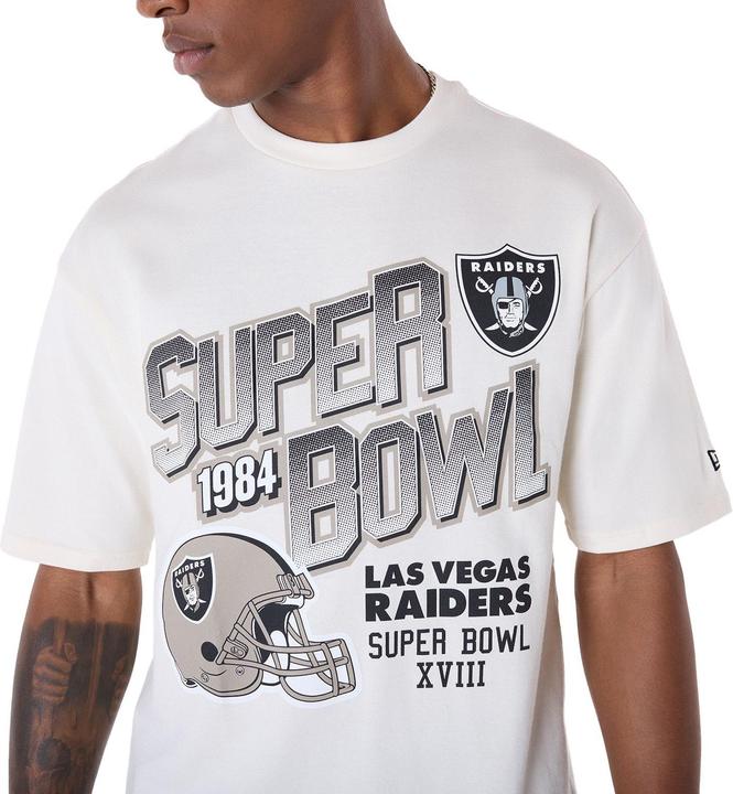 Produktbild New Era NFL Shirt - HELMET Las Vegas Raiders offwhite - XL (XL)