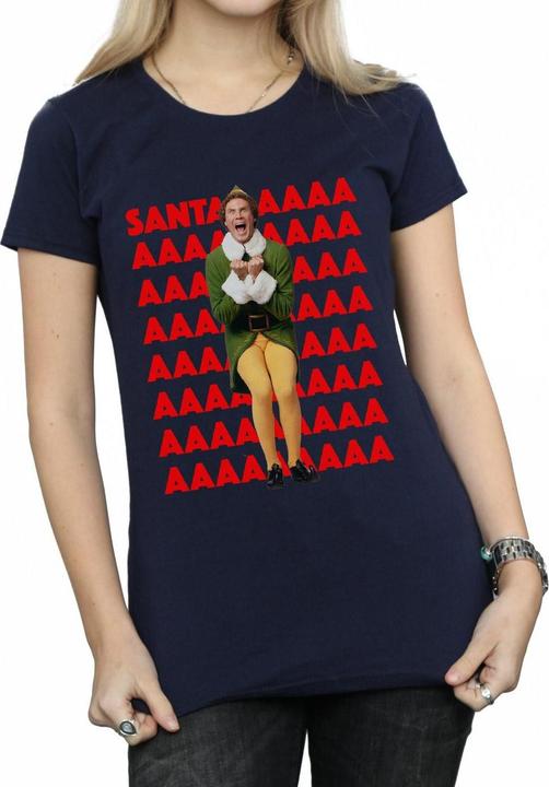 Elf Buddy Santa Scream TShirt (M)
