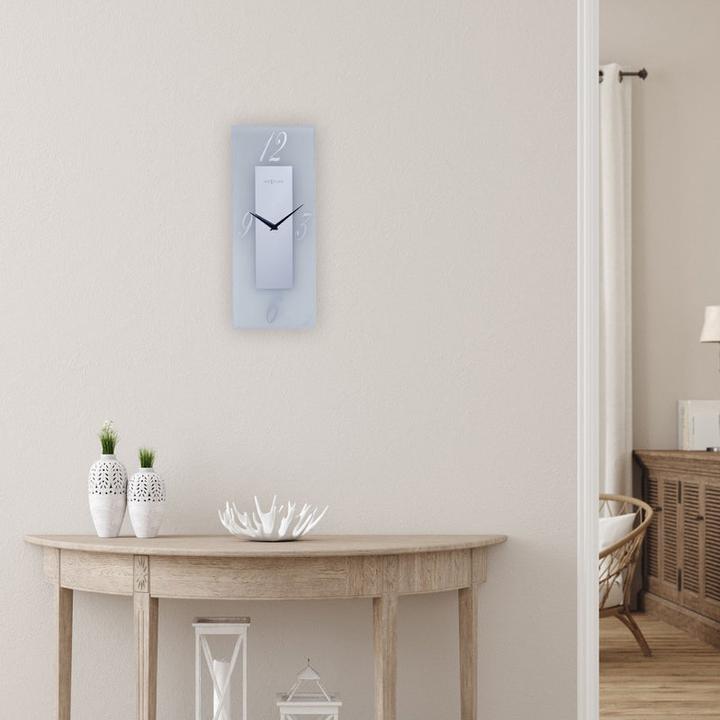 Actual product image Nextime Wall Clock Dali Transparent/White