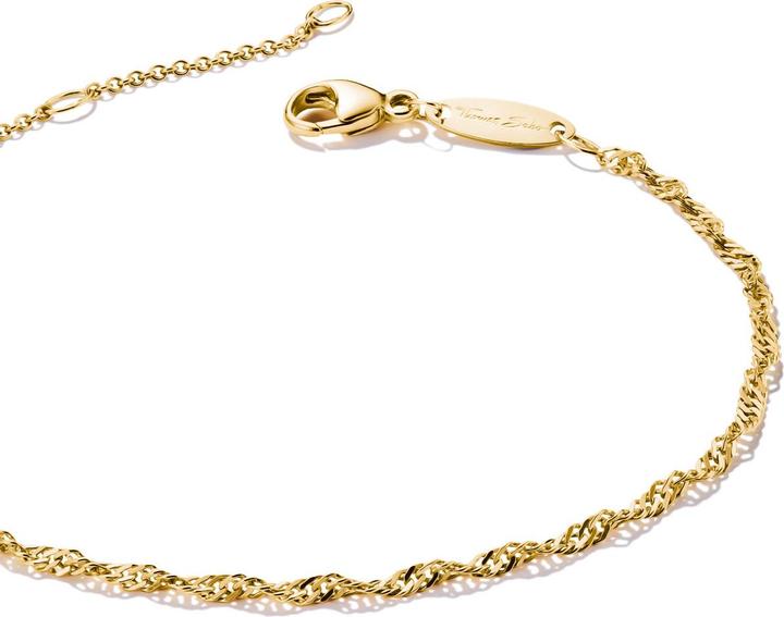 Immagine prodotto Thomas Sabo Charm-Armband Singapur Design vergoldet (19 cm, Argento 925)