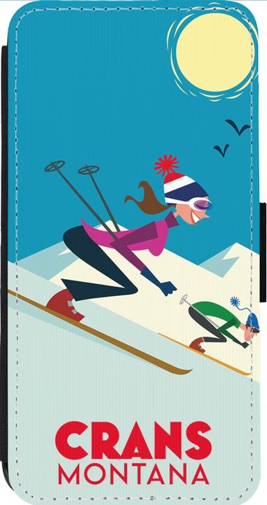 Produktbild PhoneLook Hülle Wallet schwarz Crans-Montana Ski Downhill (Apple iPhone 14 Pro Max)