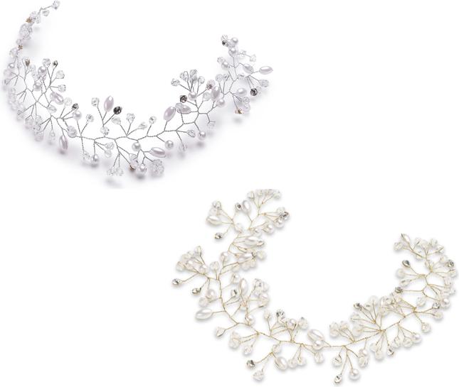 Actual product image Trisa Celebride Bohemian Hair Accessories with Pearls and Rhinestones