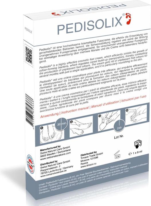 Produktbild Pedisolix Fussgeruch (Fusscrème & Fussgel, 6 ml)