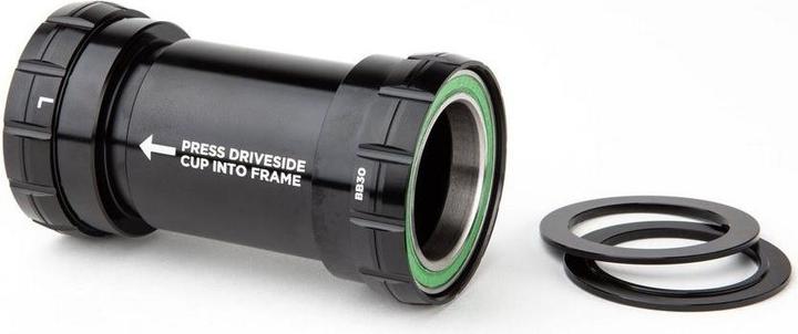 Cane Creek Hellbender 70 BB30 bottom bracket, stainless steel, 24mm, 68/73mm, black