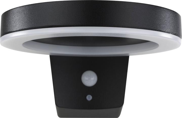 Actual product image REV LED Solar Wall Light Round black (270 lm, IP44)
