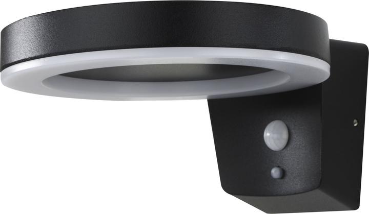 Actual product image REV LED Solar Wall Light Round black (270 lm, IP44)