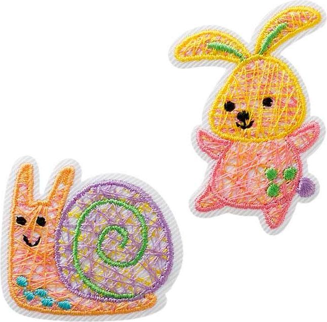 Actual product image Mono Quick Applikationen - Kids and Hits - aufbügelbar Hase und Schnecke (2 x)