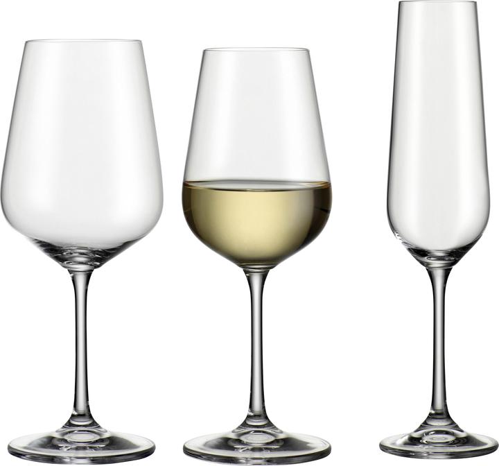 Bohemia Cristal BOHEMIA Sel.Weinglas 12tlg (12 Gläser, Rotweingläser)
