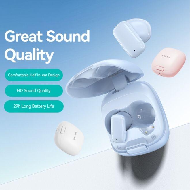 Actual product image Usams Słuchawki Bluetooth 5.3 TWS ID Series bezprzewodowe czarny/black BHUID01 (ID25) (5 h, Wireless)