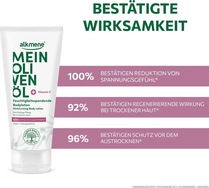Produktbild Alkmene MEIN OLIVENÖL, Feuchtigkeitsspendende Bodylotion (Körperlotion, 200 ml)