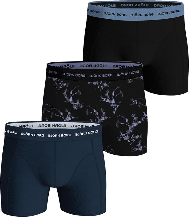 Björn Borg Boxershort Casual Figurbetont Cotton Stretch Boxer 3P (XL, 3er Pack)
