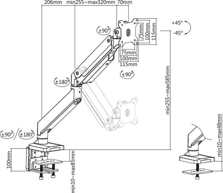 Immagine prodotto Xantron PRO-GS100 (Tavolo, 35")