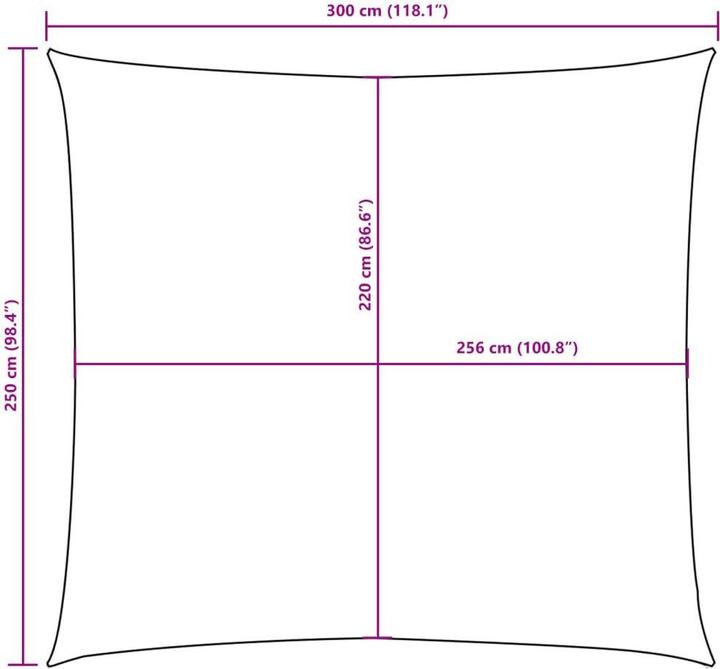 Actual product image VidaXL Sonnensegel (250 x 300 cm)