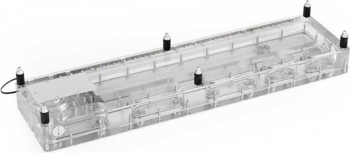 Actual product image Alphacool AGB Core Distro Plate 480 Links mit VPP D5 Apex Pumpe