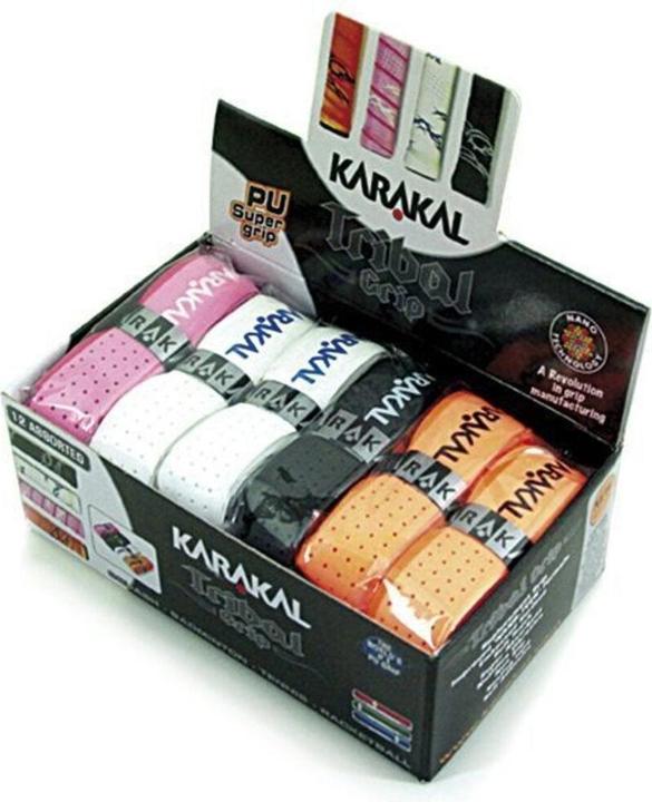 Actual product image Karakal Racket grip tape Tribal 12-pack PU