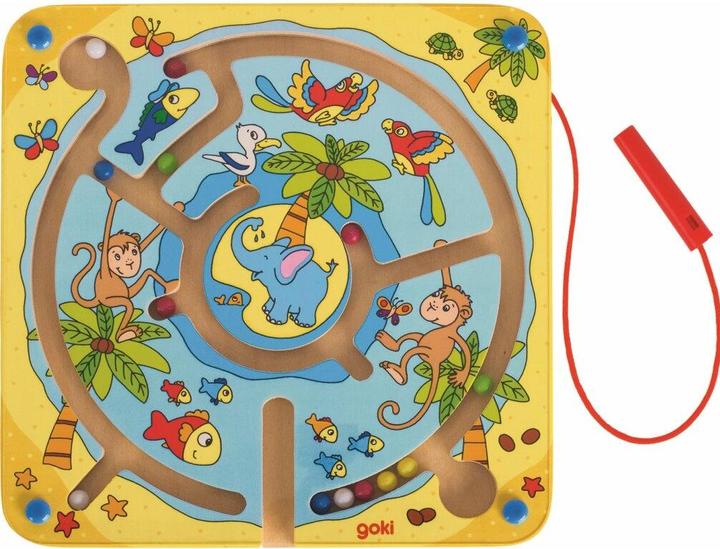 Actual product image Goki Magnetic maze island